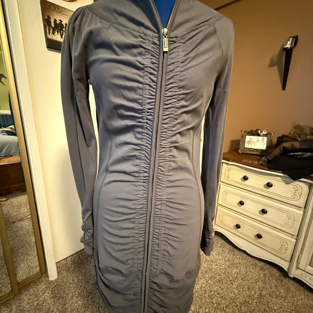 Long Sleeve Gray Dress